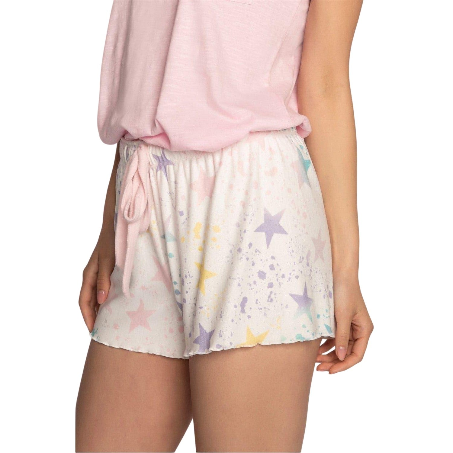 Off White - Lifestyle - PJ Salvage Womens-Ladies Star Print Shorts