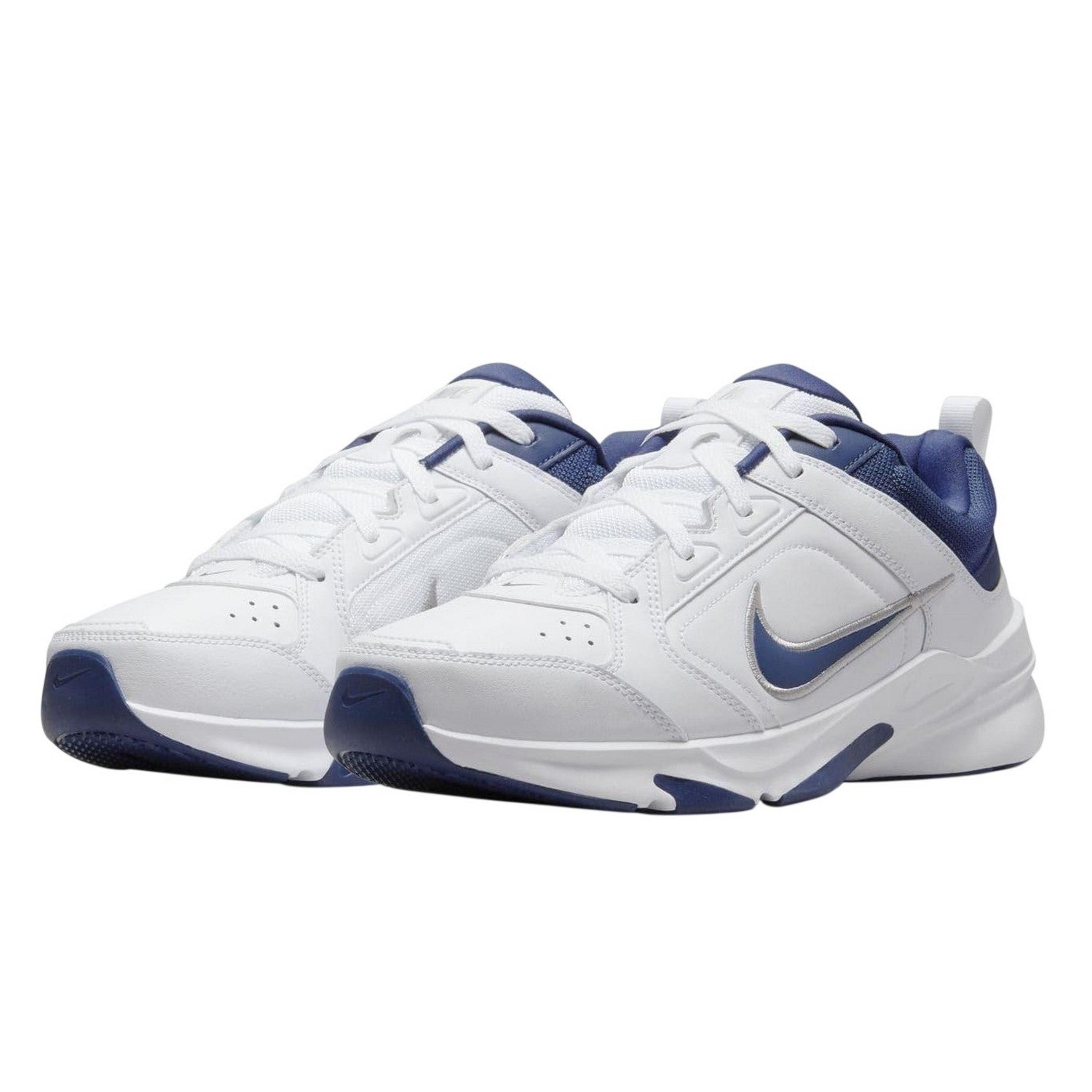 White-Navy - Pack Shot - Nike Mens Defy All Day Trainers