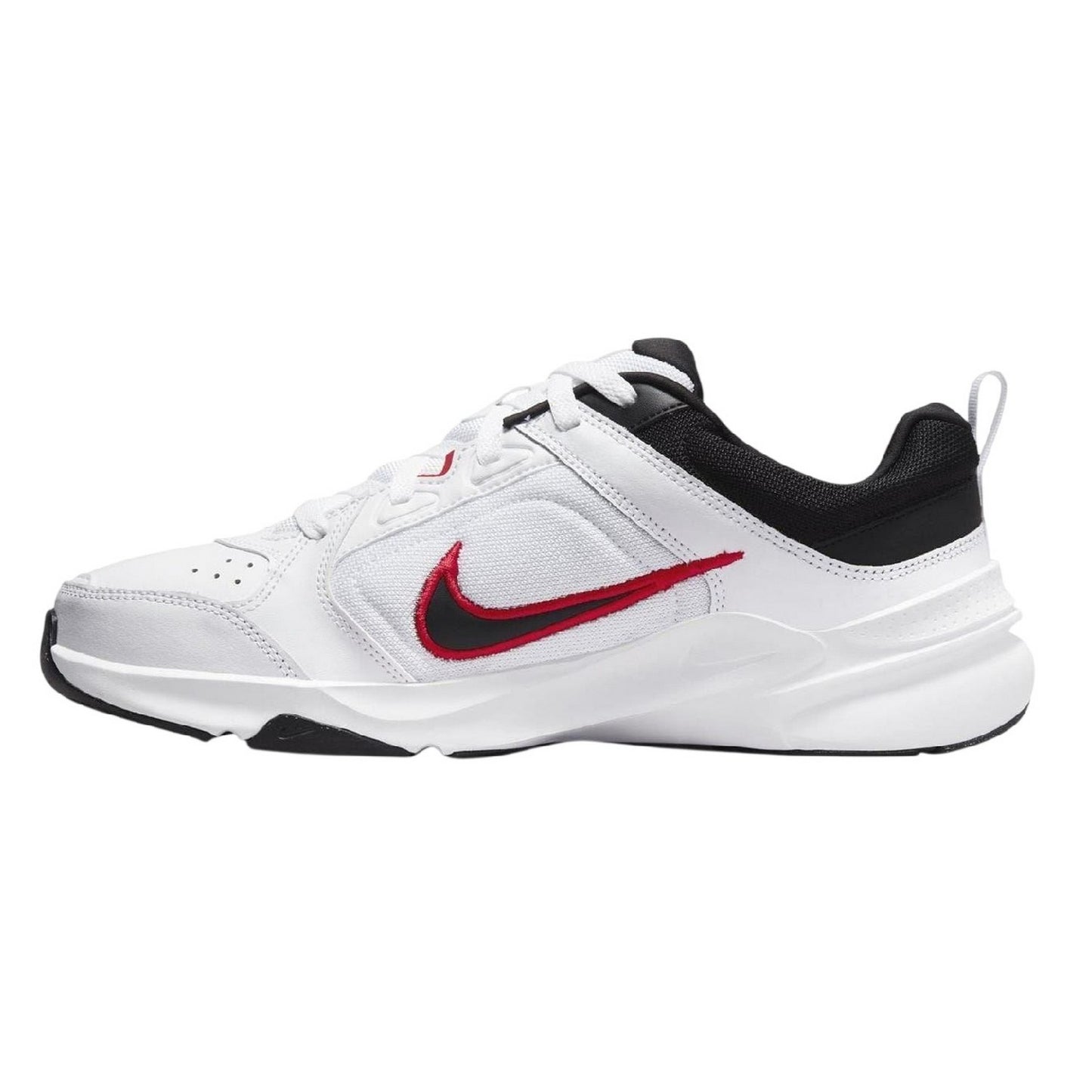 White-Black-Red - Side - Nike Mens Defy All Day Trainers