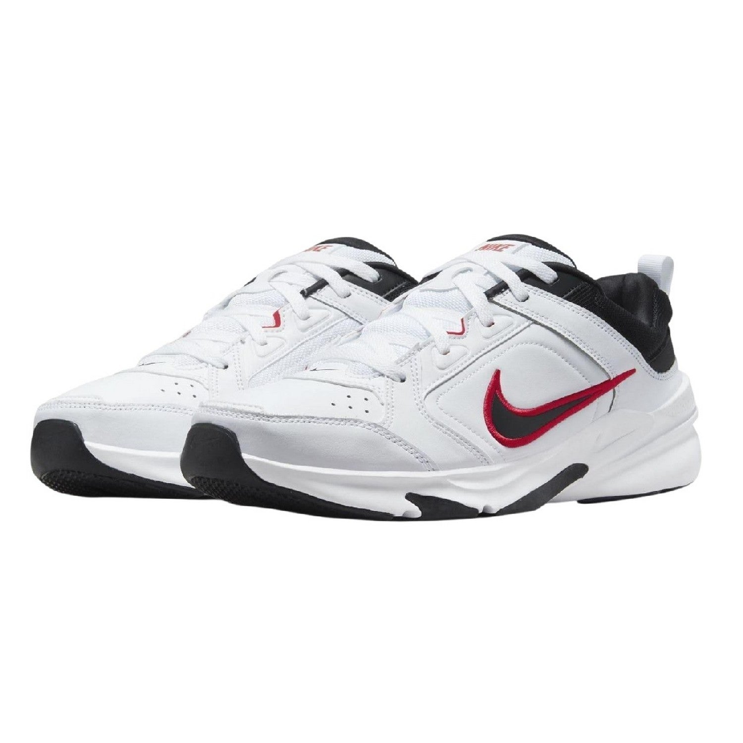 White-Black-Red - Pack Shot - Nike Mens Defy All Day Trainers