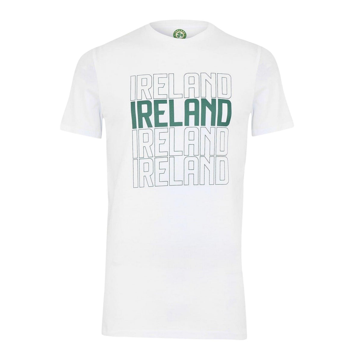 White - Front - Castore Unisex Adult FAI Shamrock Performance Modern T-Shirt