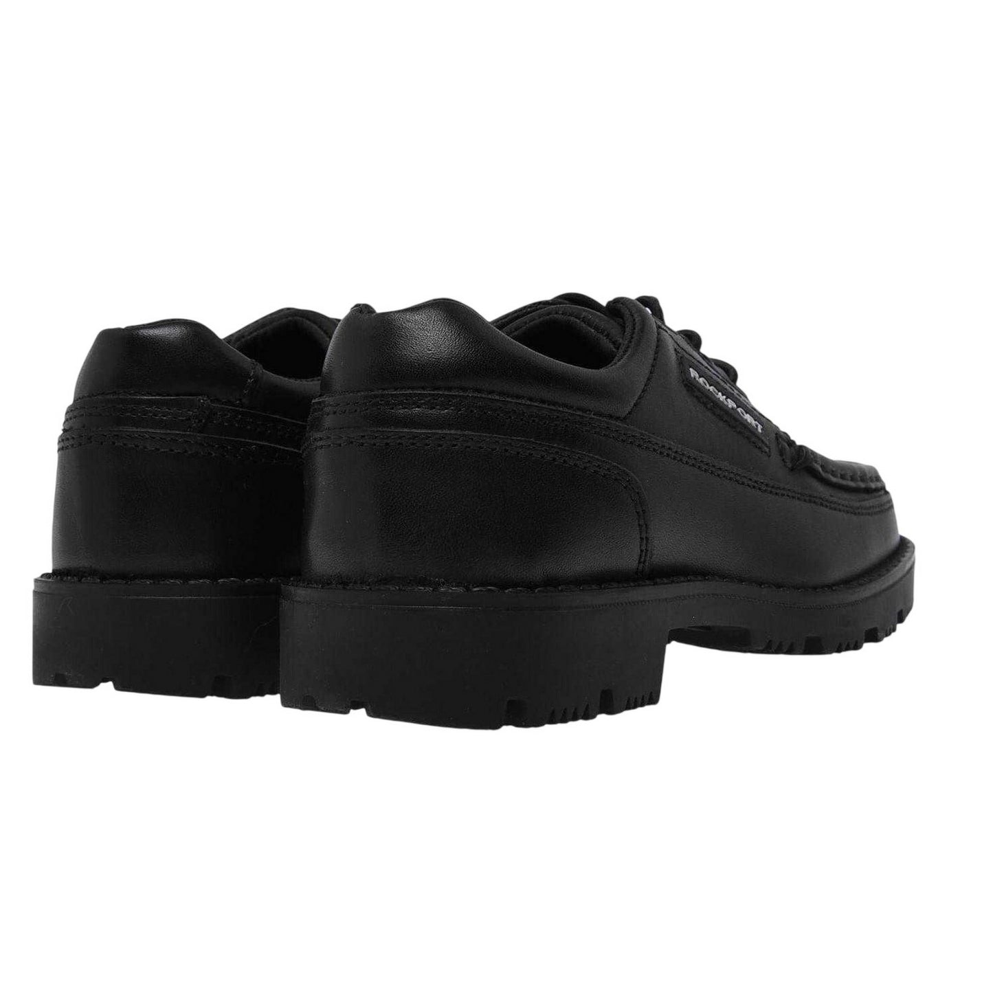 Black - Back - Rockport Boys Leather TruTECH Shoes