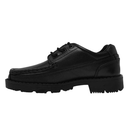 Black - Side - Rockport Boys Leather TruTECH Shoes