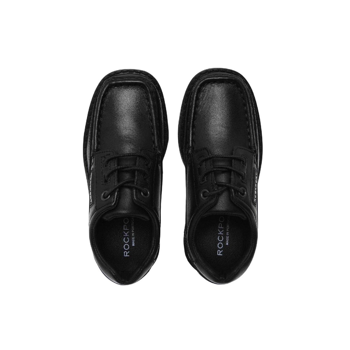 Black - Lifestyle - Rockport Boys Leather TruTECH Shoes