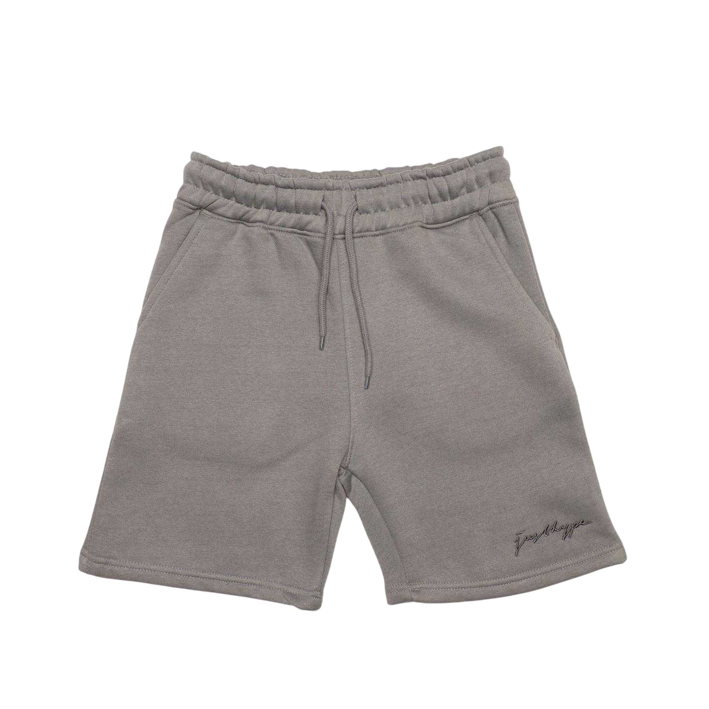 Grey - Front - Hype Childrens-Kids Oversized Sweat Shorts