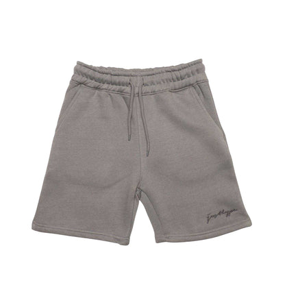 Grey - Front - Hype Childrens-Kids Oversized Sweat Shorts