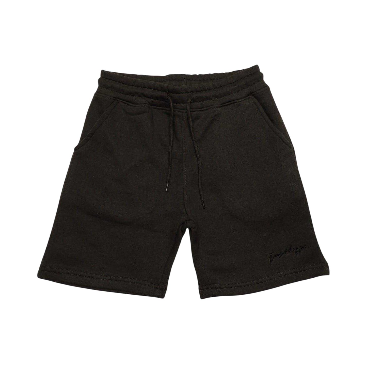 Black - Front - Hype Childrens-Kids Oversized Sweat Shorts