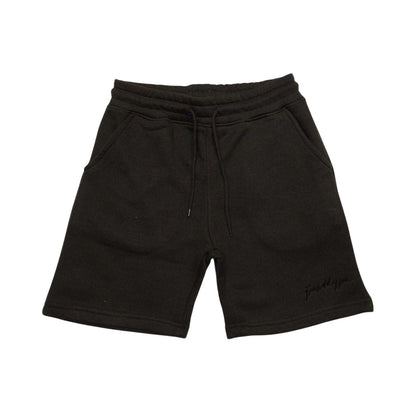 Black - Front - Hype Childrens-Kids Oversized Sweat Shorts