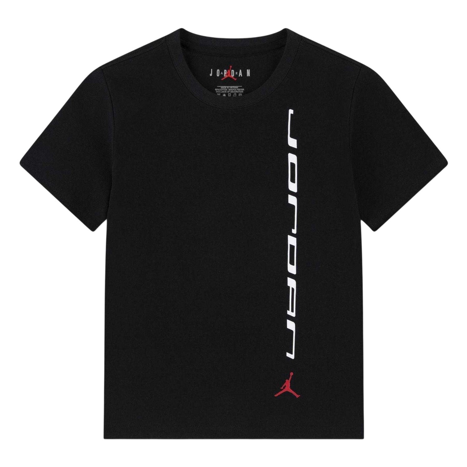 Black - Front - Air Childrens-Kids Jordan Graphic Print Regular T-Shirt