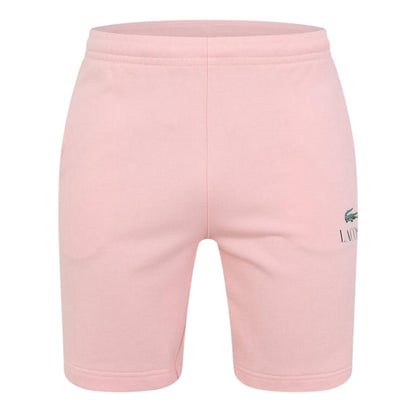 Pink - Front - Lacoste Womens-Ladies Cotton Blend Sweat Shorts