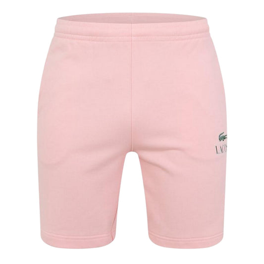 Pink - Front - Lacoste Womens-Ladies Cotton Blend Sweat Shorts