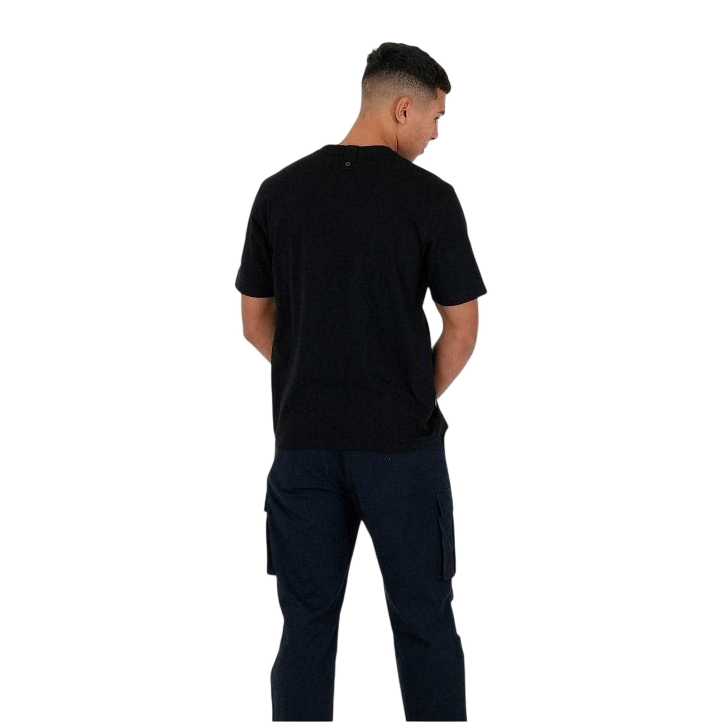 Black - Back - Oasis Unisex Adult Wonderwall Portrait Regular T-Shirt