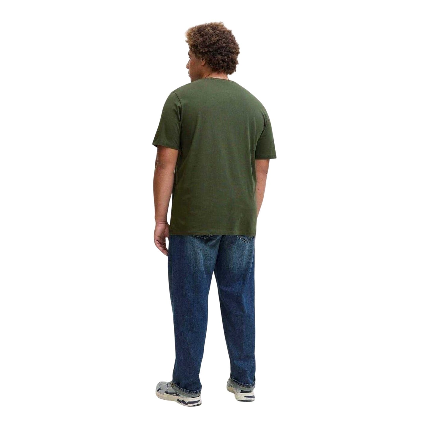 Duffle Bag - Back - Jack And Jones Mens Colour Logo Plus T-Shirt
