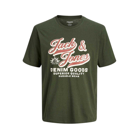 Duffle Bag - Front - Jack And Jones Mens Colour Logo Plus T-Shirt