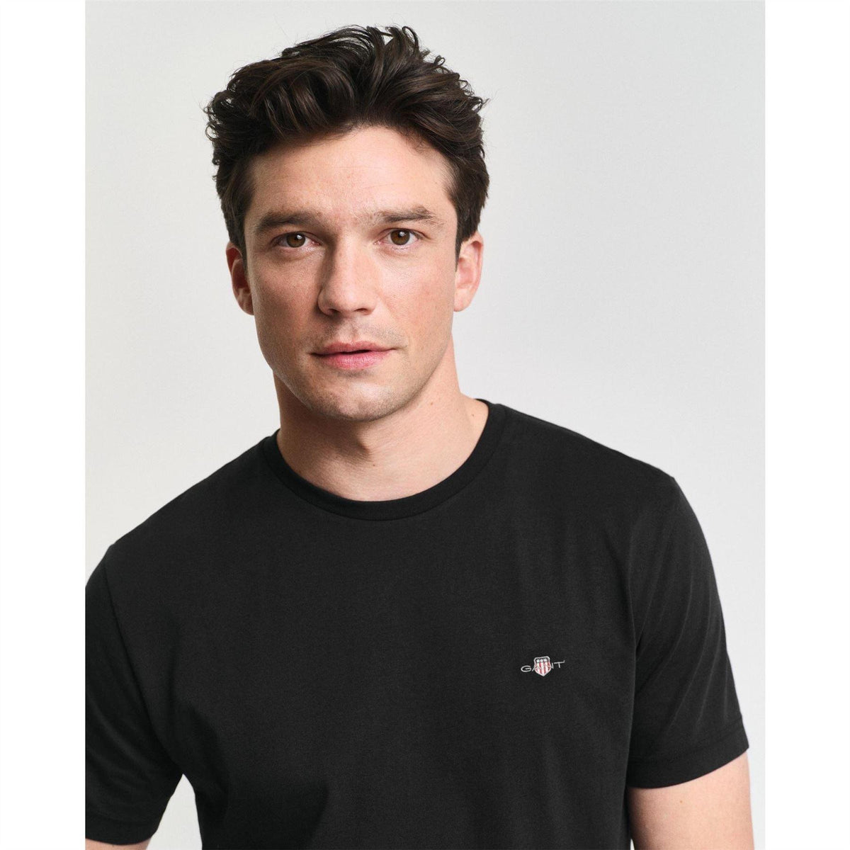 Black - Lifestyle - Gant Mens Fit Shield T-Shirt