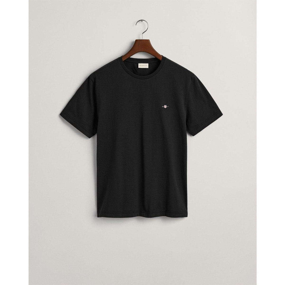 Black - Pack Shot - Gant Mens Fit Shield T-Shirt