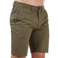 Khaki - Front - Weekend Offender Mens Dillenger Cotton Twill Shorts