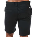 Black - Back - Weekend Offender Mens Dillenger Cotton Twill Shorts