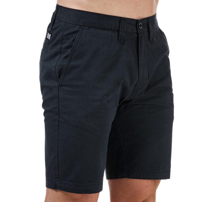 Navy - Front - Weekend Offender Mens Dillenger Cotton Twill Shorts