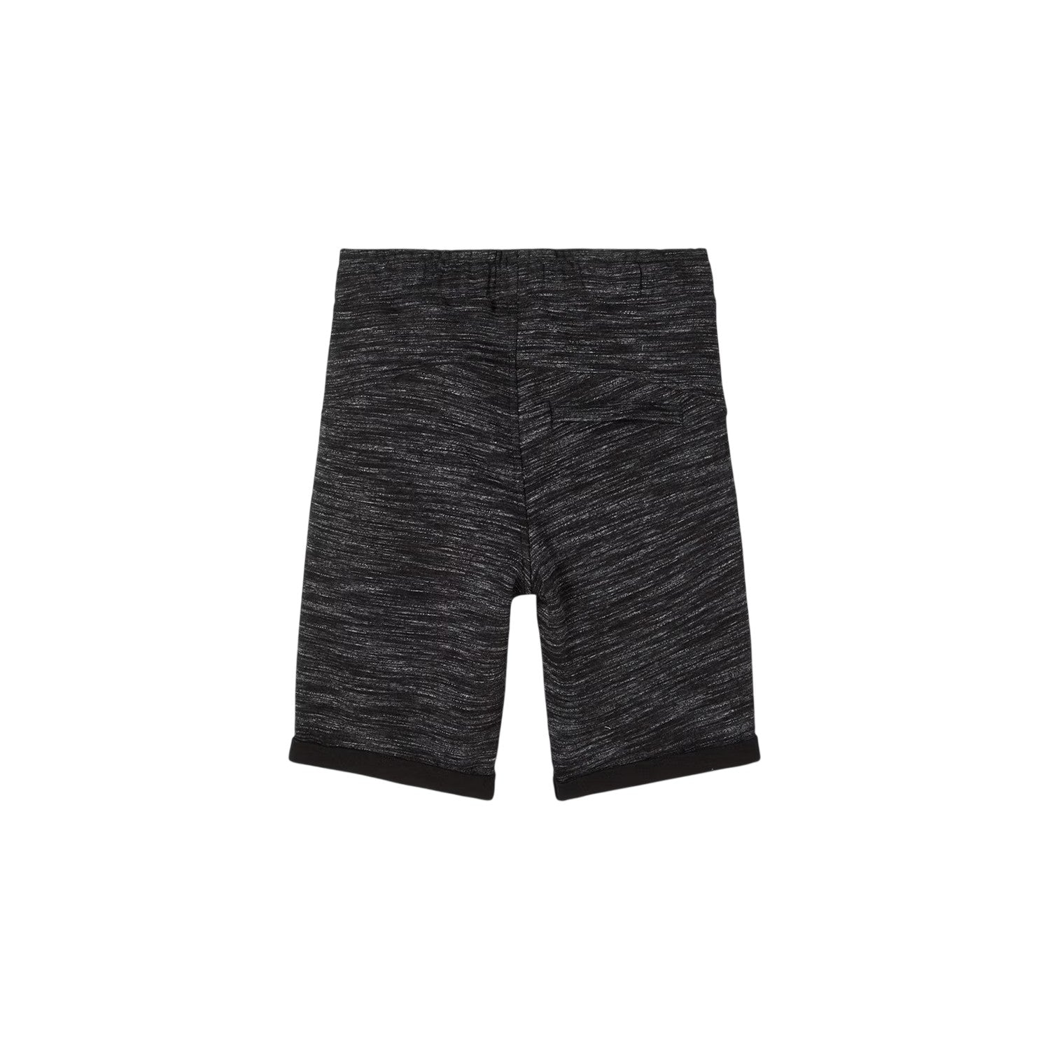Black - Back - Bermuda Boys Name It Heathered Sweat Shorts