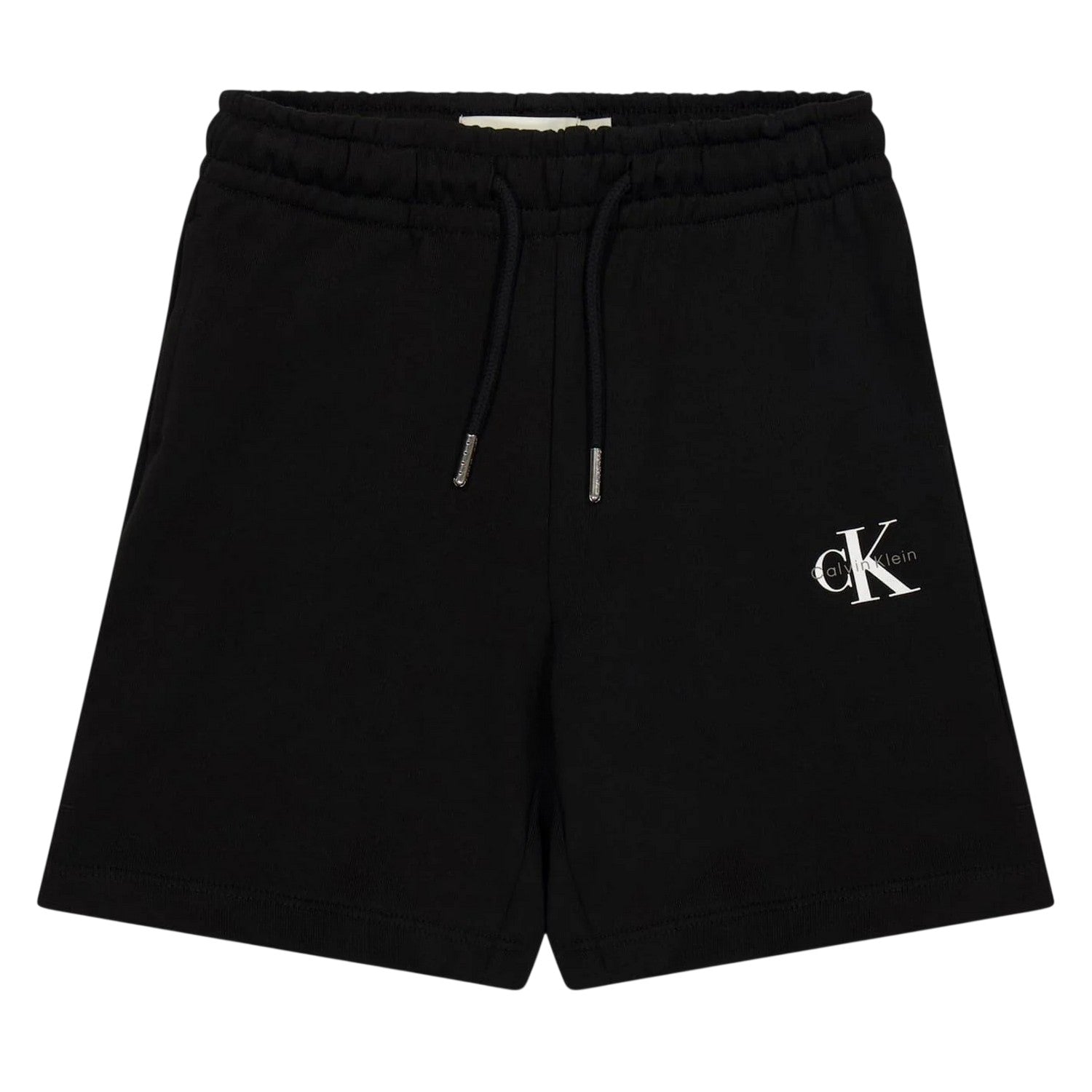Black - Front - Calvin Klein Childrens-Kids Jeans Monogram Sweat Shorts