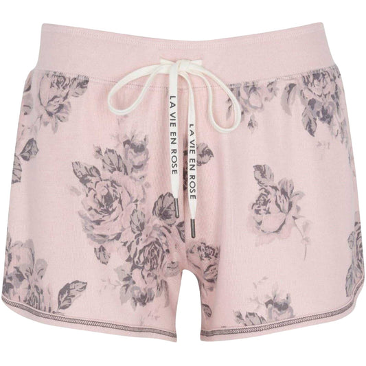 Pink - Front - PJ Salvage Womens-Ladies Floral Pattern Lounge Shorts