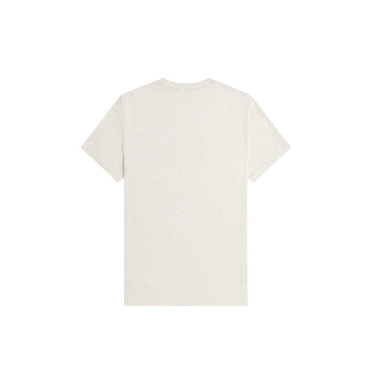 Ecru - Back - Fred Perry Mens Wreath Logo Regular T-Shirt