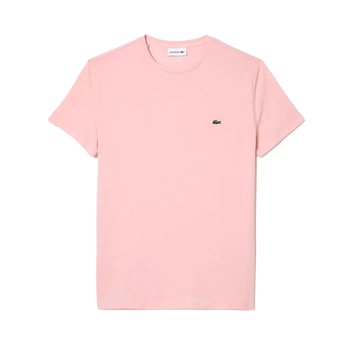 Pink - Front - Lacoste Mens Pima Cotton T-Shirt