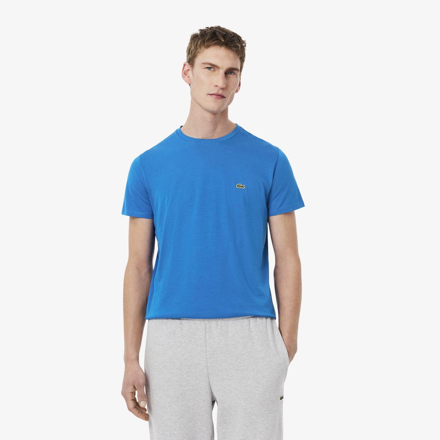 Blue - Back - Lacoste Mens Pima Cotton T-Shirt