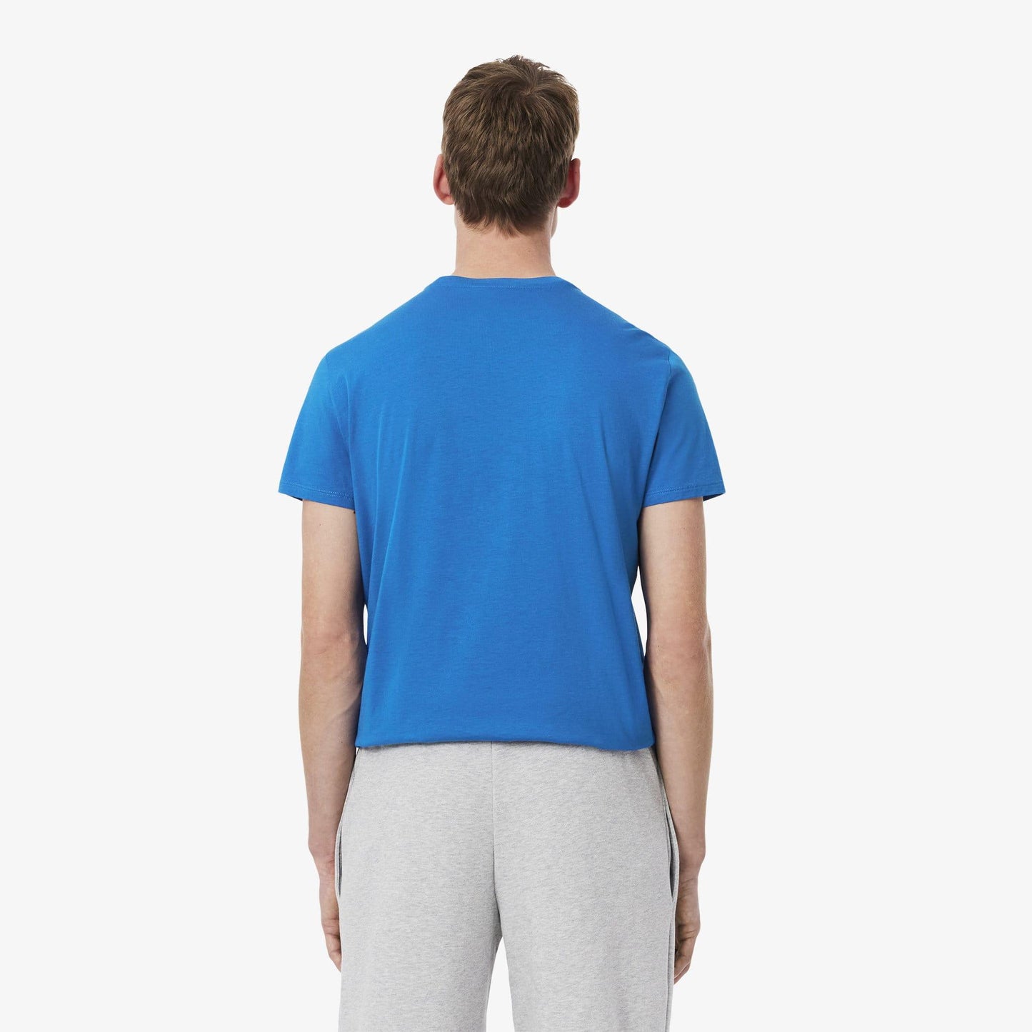 Blue - Side - Lacoste Mens Pima Cotton T-Shirt
