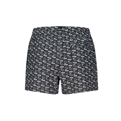 Black - Back - Puma Mens Repeat Print Swim Shorts