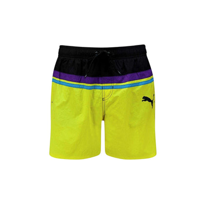 Yellow-Peacoat - Front - Puma Mens Heritage Swim Shorts