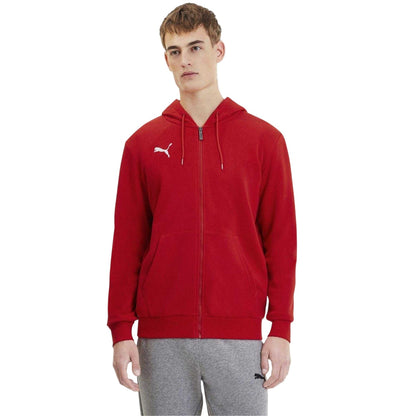 Red - Lifestyle - Puma Mens TeamGoal 23 Casuals Full Zip Hoodie
