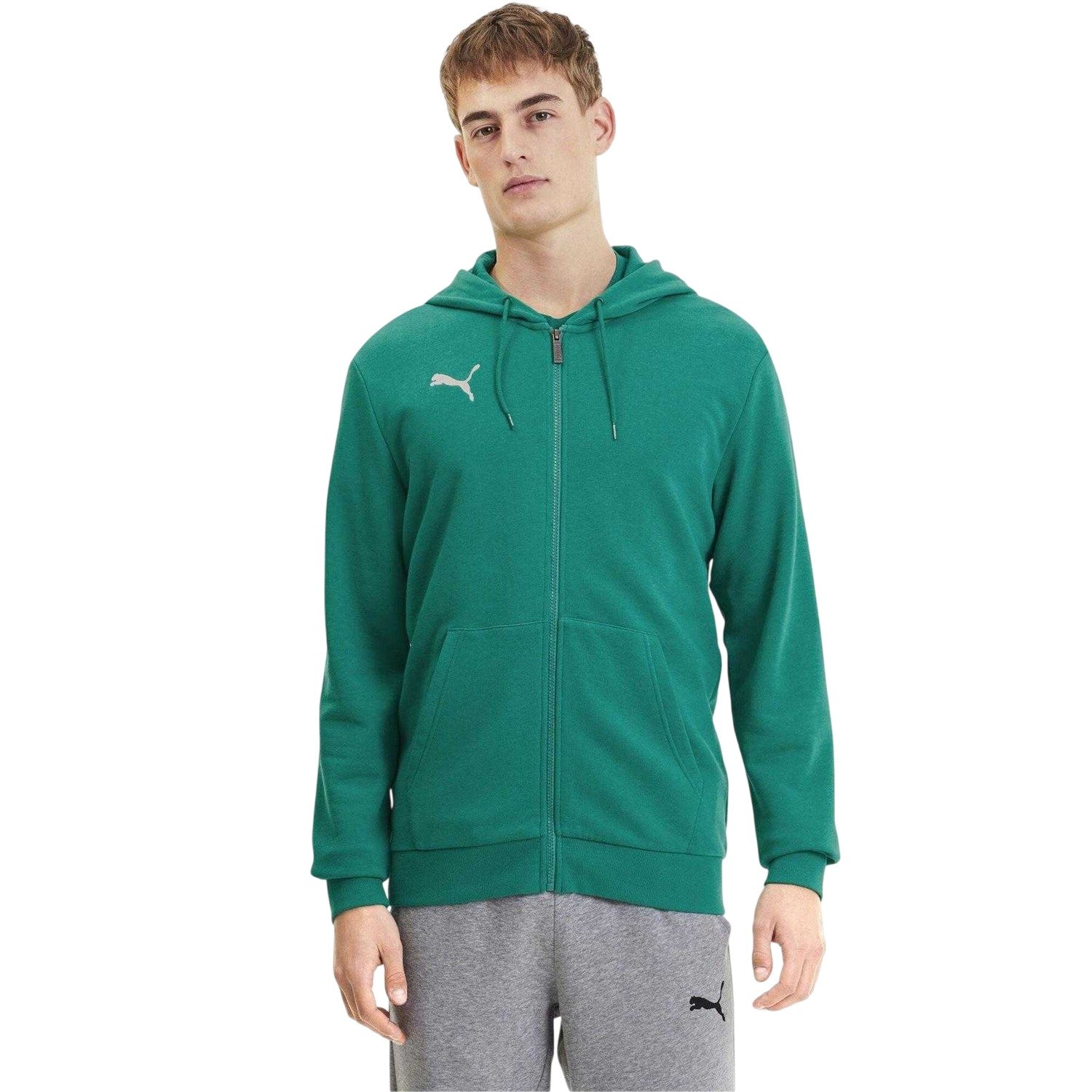 Pepper Green - Lifestyle - Puma Mens TeamGoal 23 Casuals Full Zip Hoodie