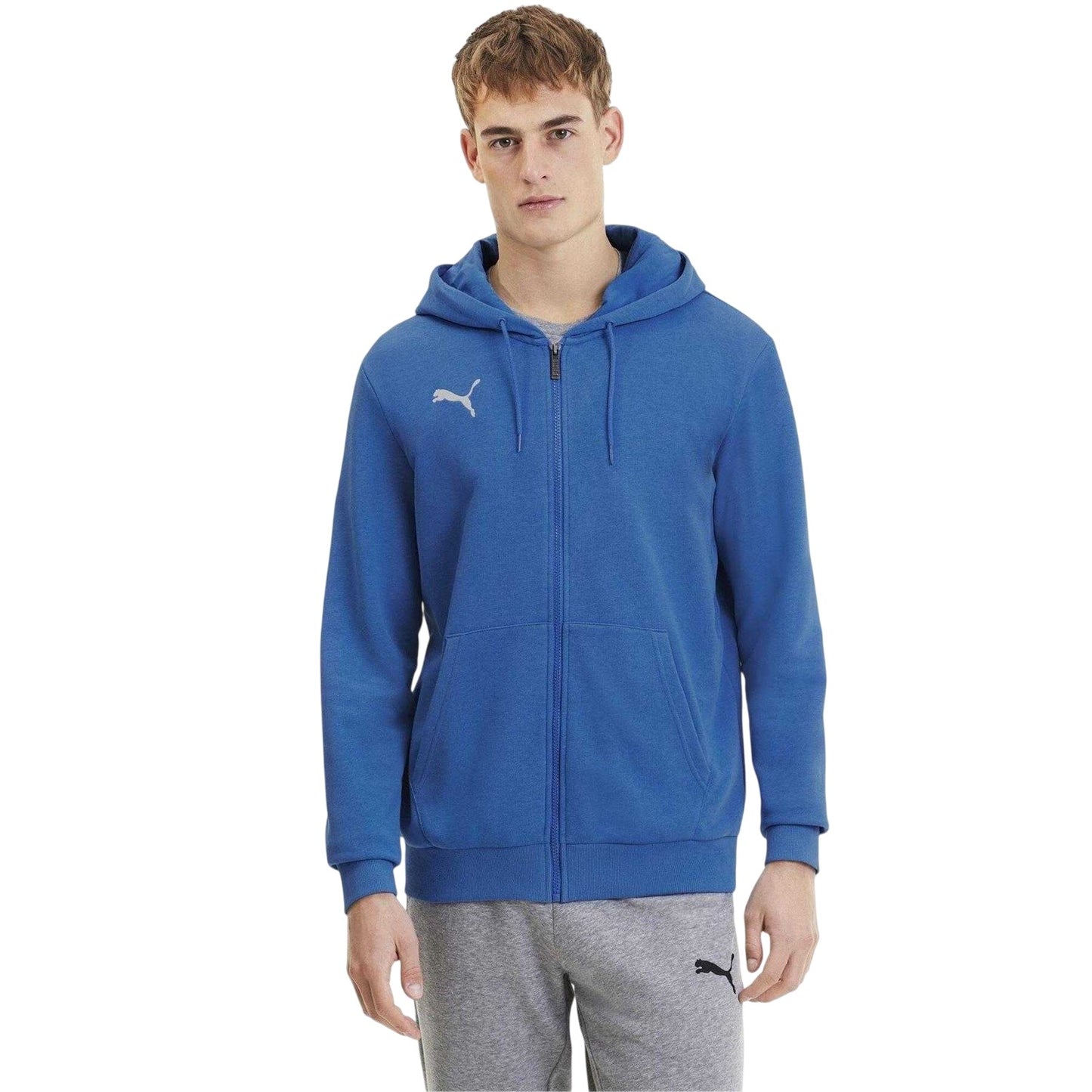 Electric Blue Lemonade - Lifestyle - Puma Mens TeamGoal 23 Casuals Full Zip Hoodie