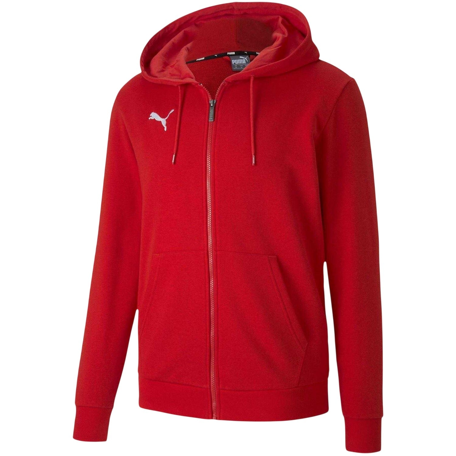 Red - Front - Puma Mens TeamGoal 23 Casuals Full Zip Hoodie