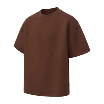 Brown - Side - Firetrap Mens Plain Scuba Comfort T-Shirt