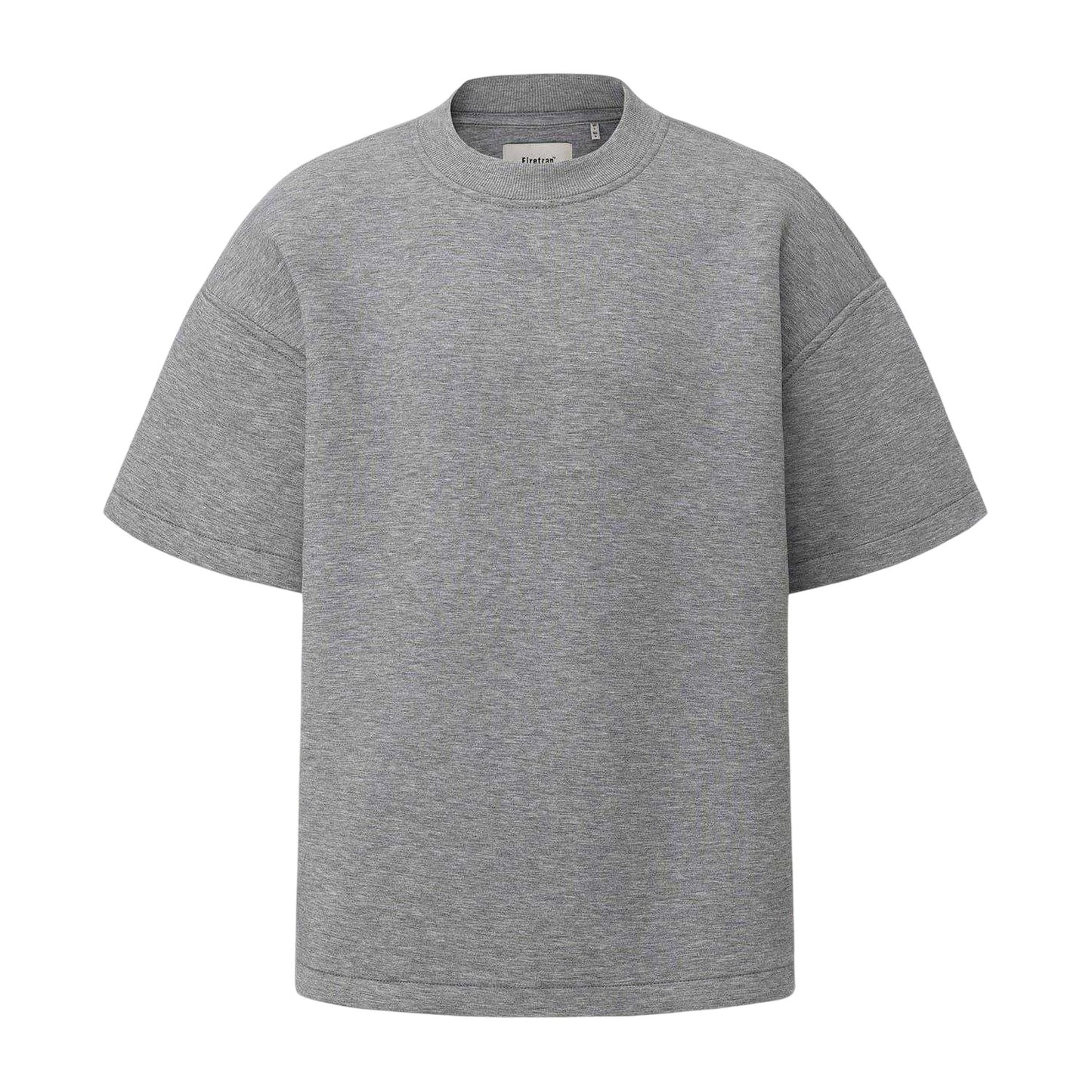 Grey - Front - Firetrap Mens Plain Scuba Comfort T-Shirt