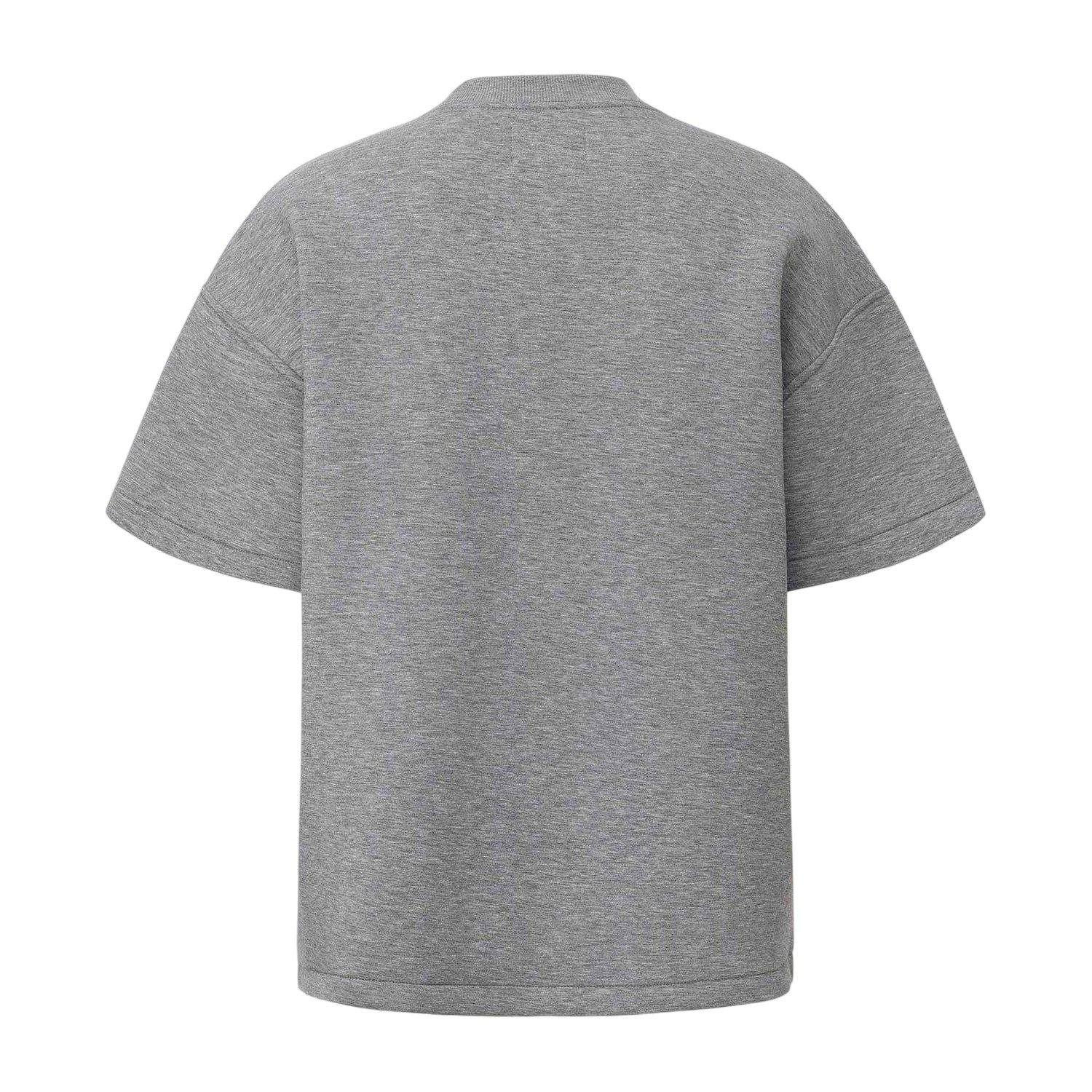 Grey - Back - Firetrap Mens Plain Scuba Comfort T-Shirt