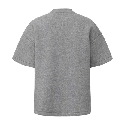 Grey - Back - Firetrap Mens Plain Scuba Comfort T-Shirt
