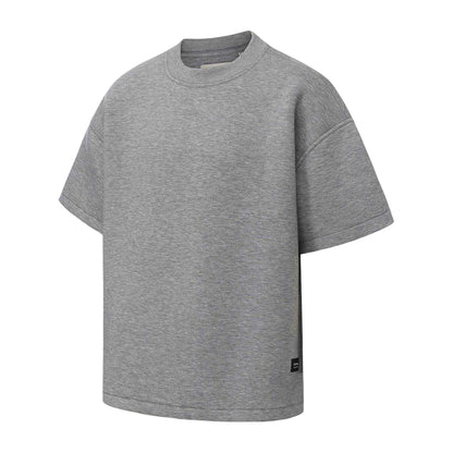 Grey - Side - Firetrap Mens Plain Scuba Comfort T-Shirt