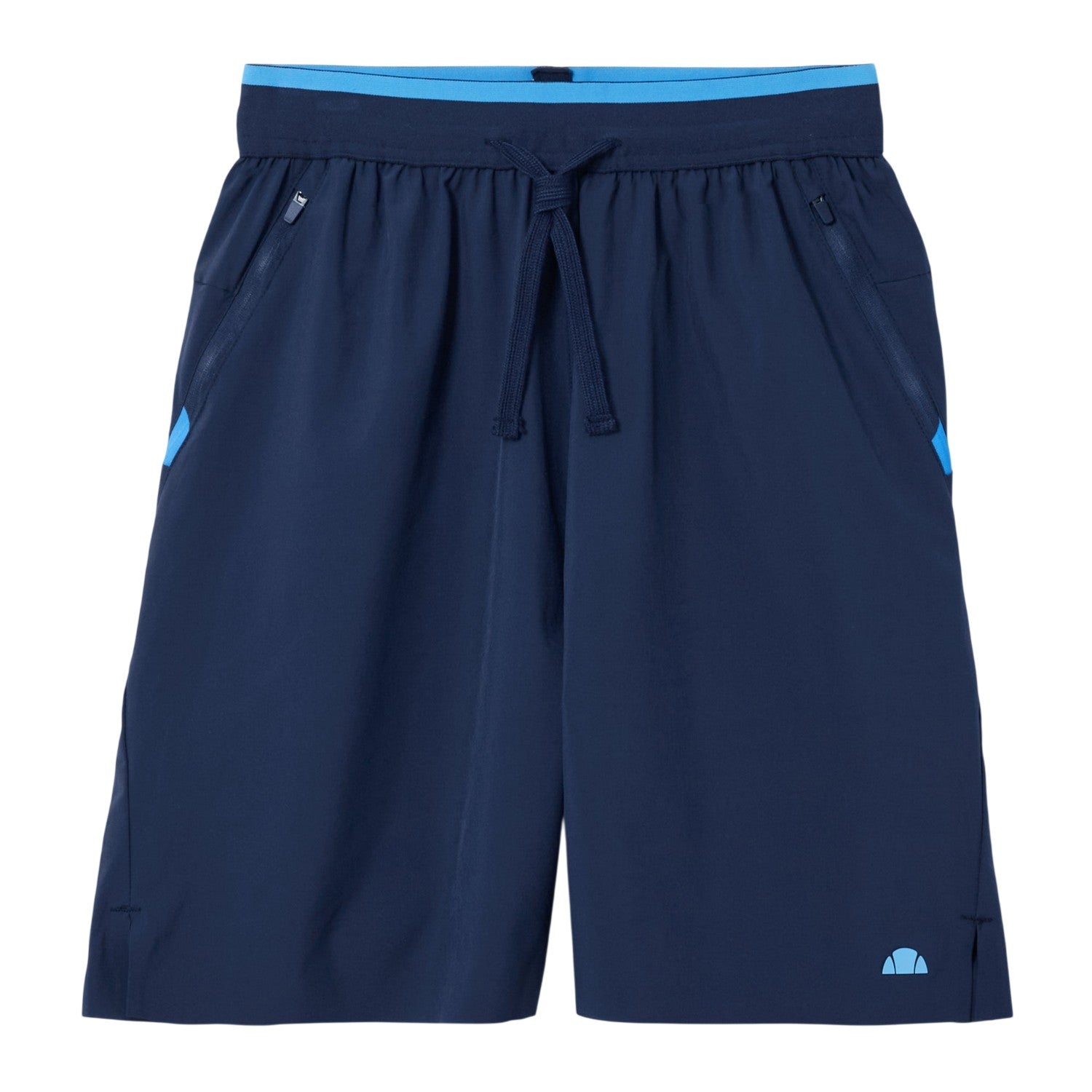 Navy - Front - Ellesse Mens Zimp Bermuda Elasticated Waist Sweat Shorts