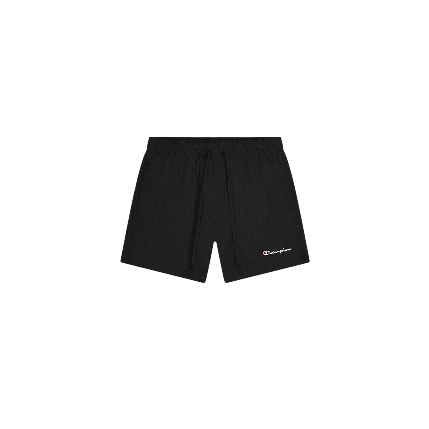 Black - Front - Champion Mens Plain Swim Shorts