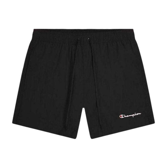 Black - Front - Champion Mens Plain Swim Shorts