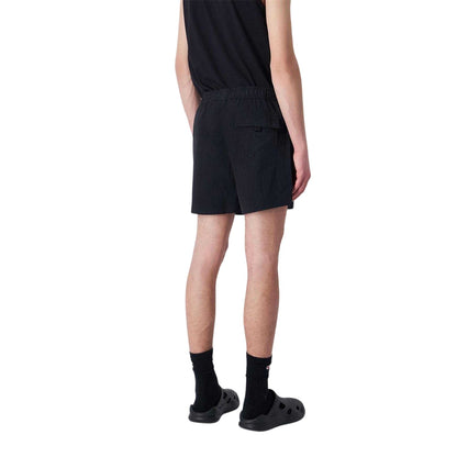 Black - Back - Champion Mens Plain Swim Shorts