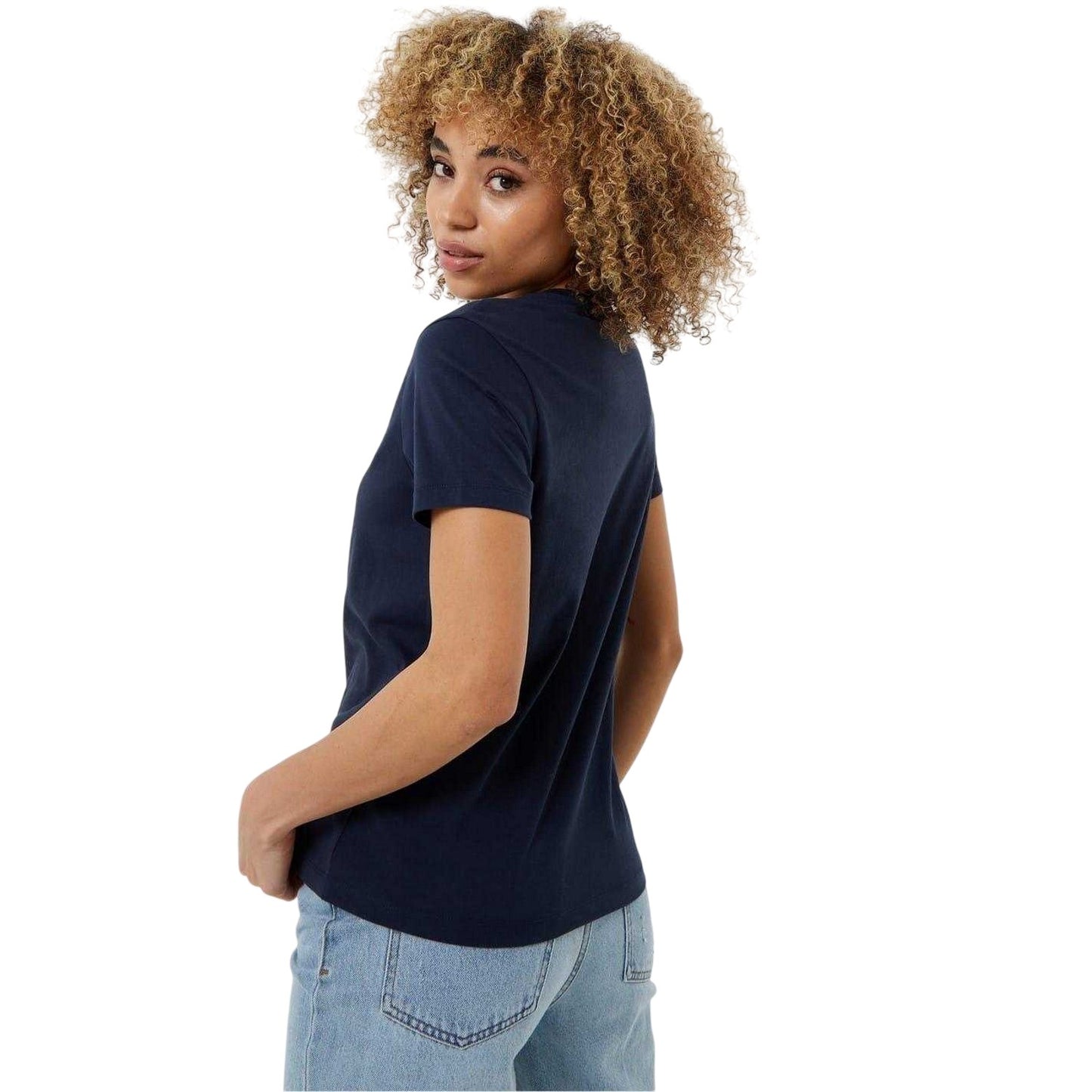 Navy - Back - Jack Wills Womens-Ladies Forstal Boyfriend T-Shirt
