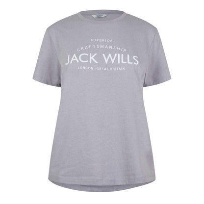 Haze - Front - Jack Wills Womens-Ladies Forstal Boyfriend T-Shirt