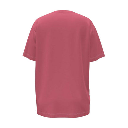 Pink - Back - SikSilk Womens-Ladies Solid Oversized T-Shirt