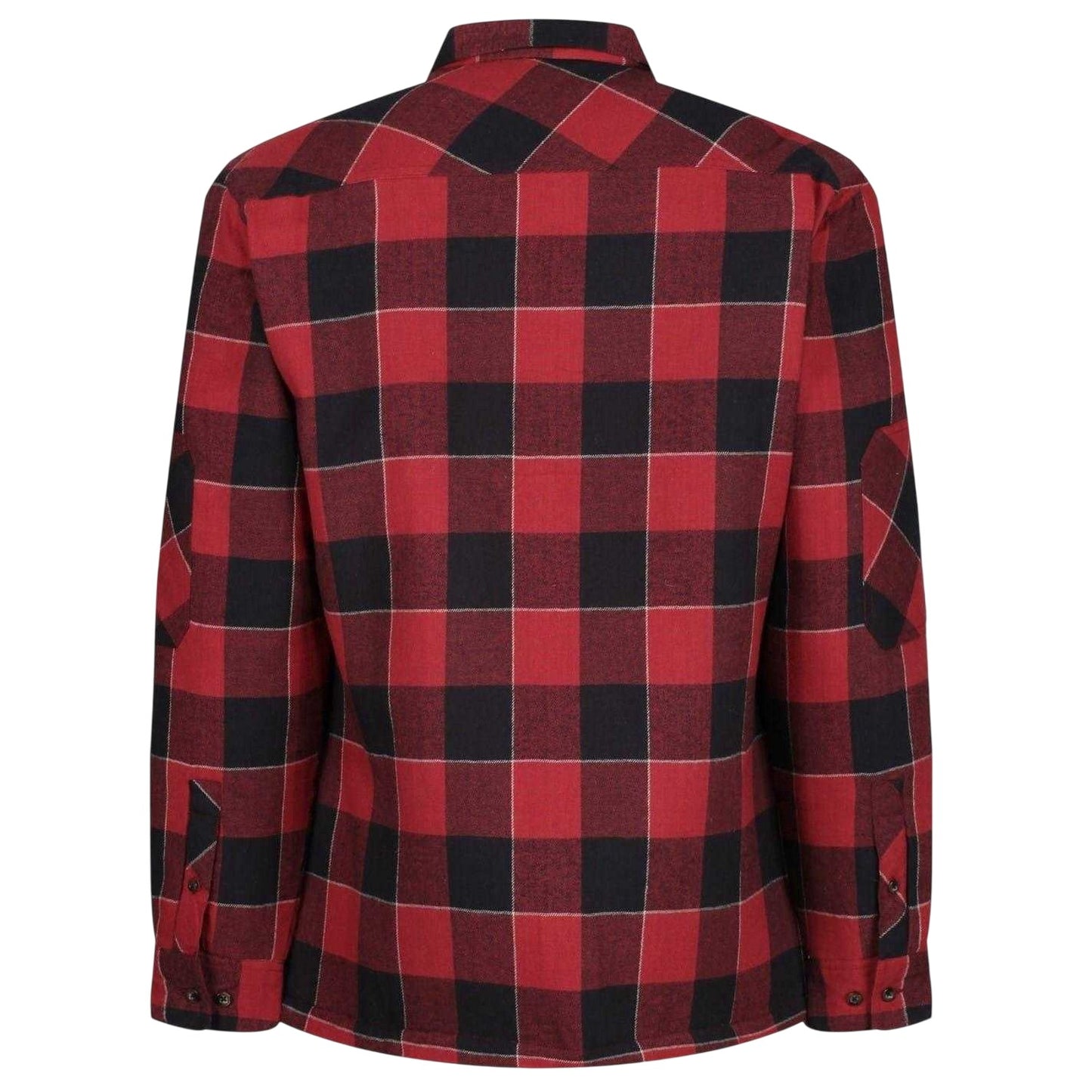 Red - Back - Regatta Mens Shelford Plaid Shirt
