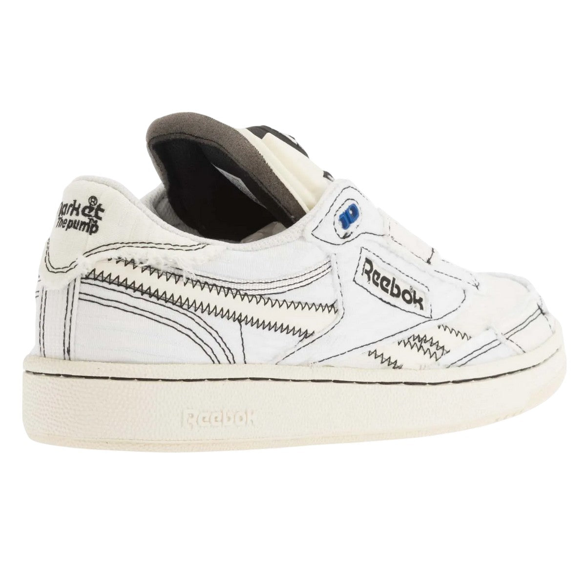 White - Back - Reebok Mens Club C 85 Pumps